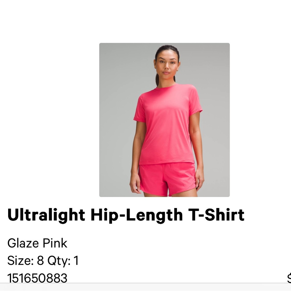 Lulu🍋 Ultralight Hip Length T-Shirt